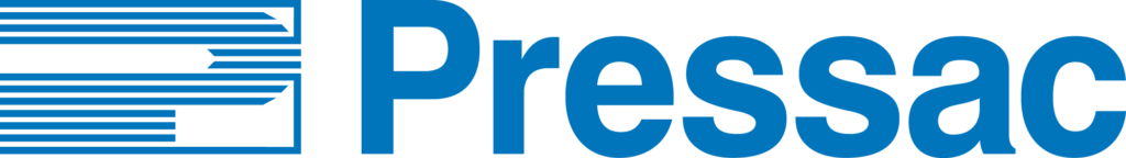 Pressac Logo Blue Landscape RGB Simon Rhodes